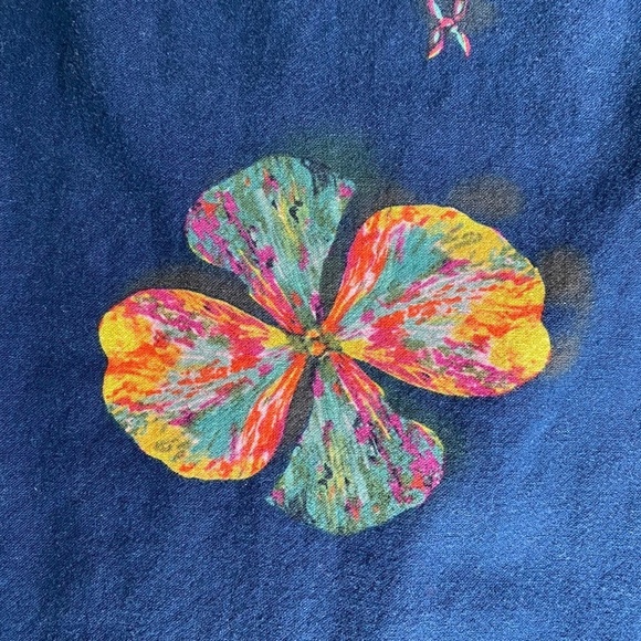 Cellabie Cotton Blend Floral Top Soft Designed in France XL - Picture 2 of 8
